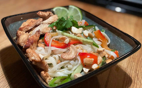 image of honey ginger rice salad