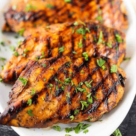 image of lemon raspberry grilled chicken