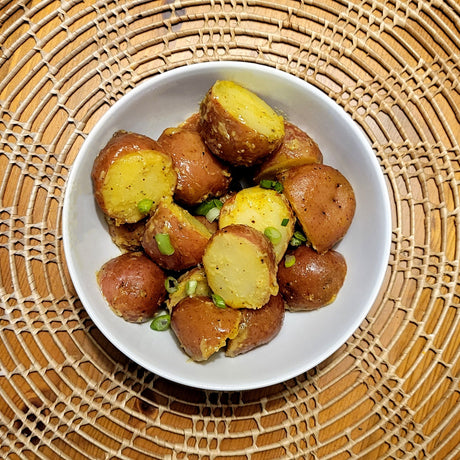 Garlic Chive White Balsamic Potato Salad