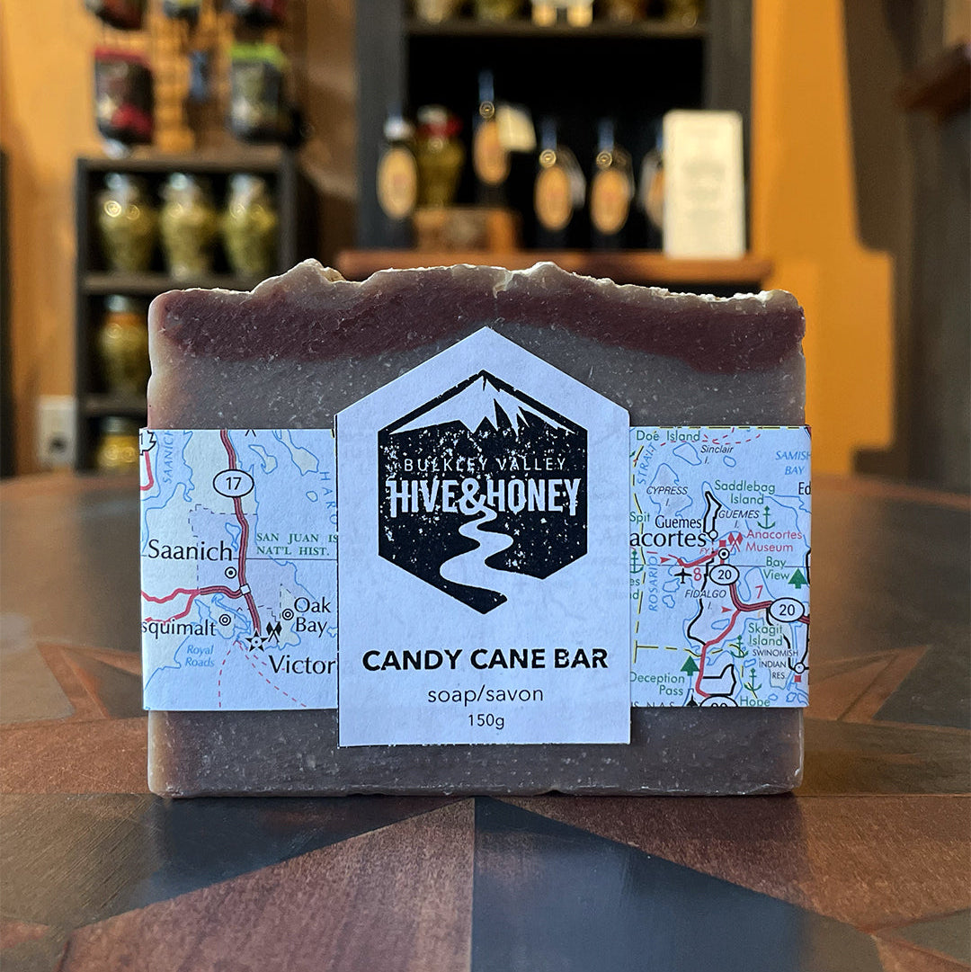 Candy Cane Olive Oil Soap - Hive & Honey