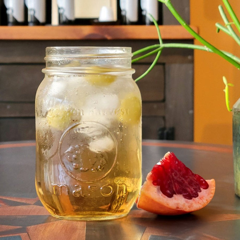 Image of pomegranite shrub beverage balsamic