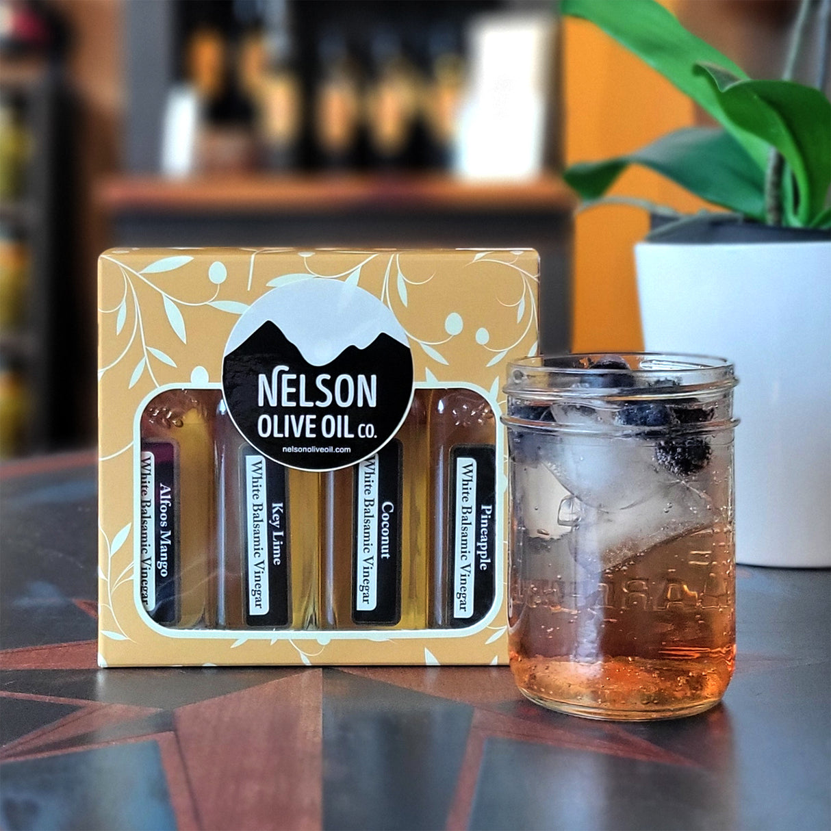 "Tropical" White Balsamic Shrub Pack (4x60ml)